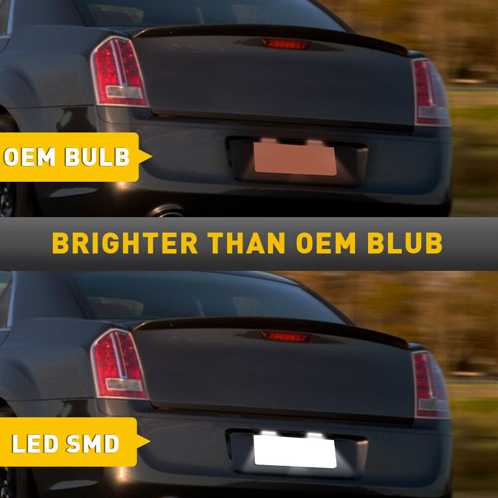 White SMD LED license Plate Light Lamp for Dodge Charger for Challenger / for Chrysler 300