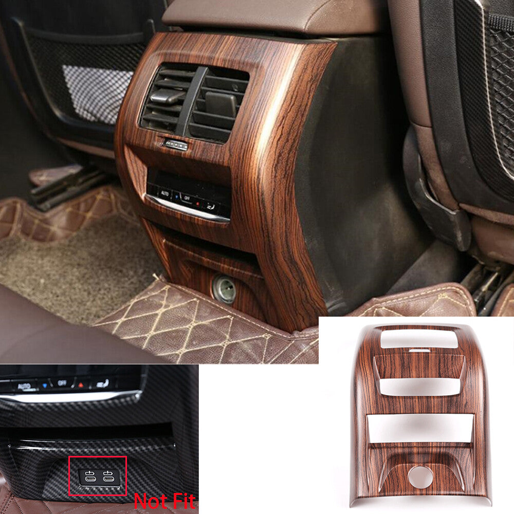 Pine Grain ABS Rear Air Vent Outlet Panel Cover for BMW X3 G01 X4 G02 2018-2019