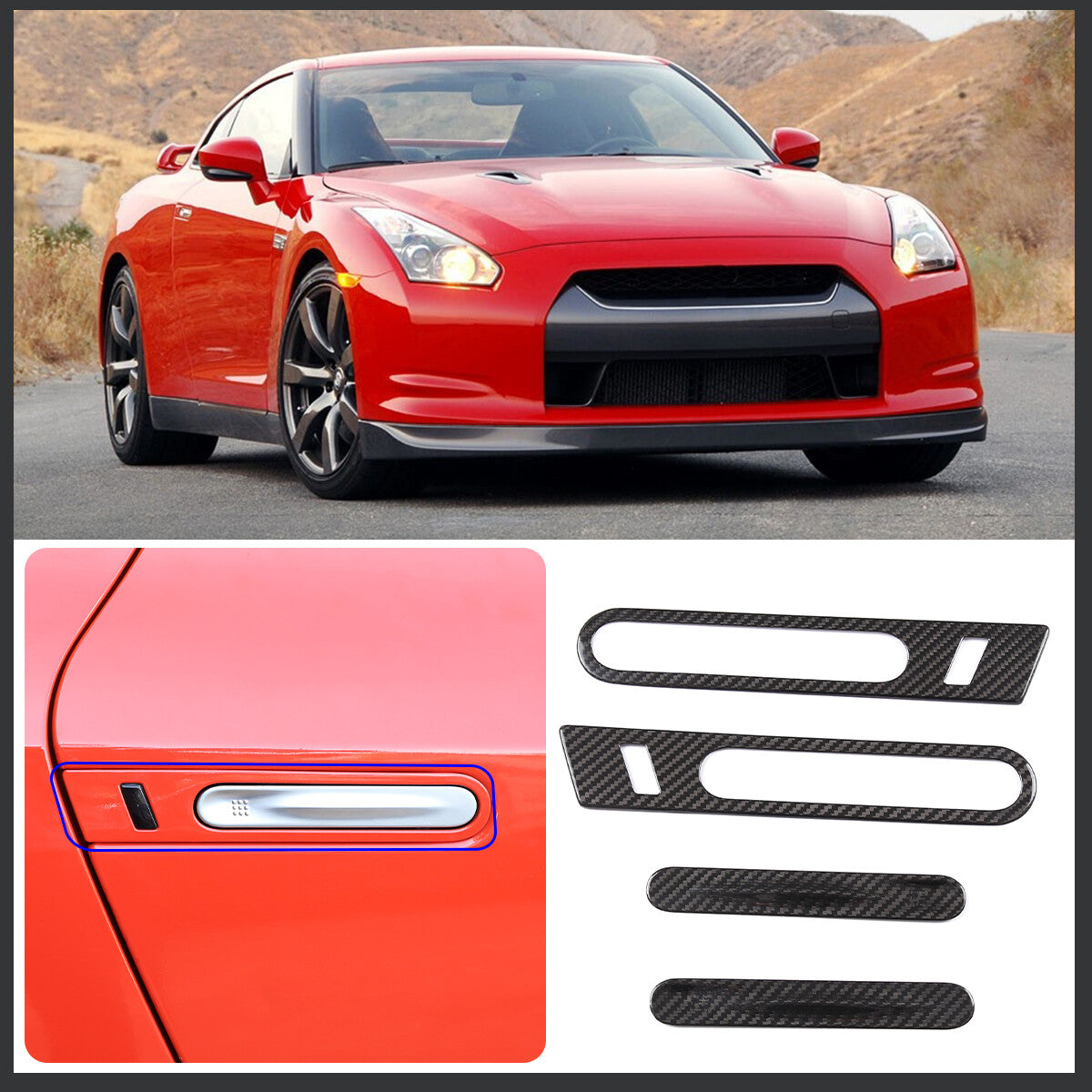ABS smoked black taillight cover trim for Ford Maverick 2022-2023