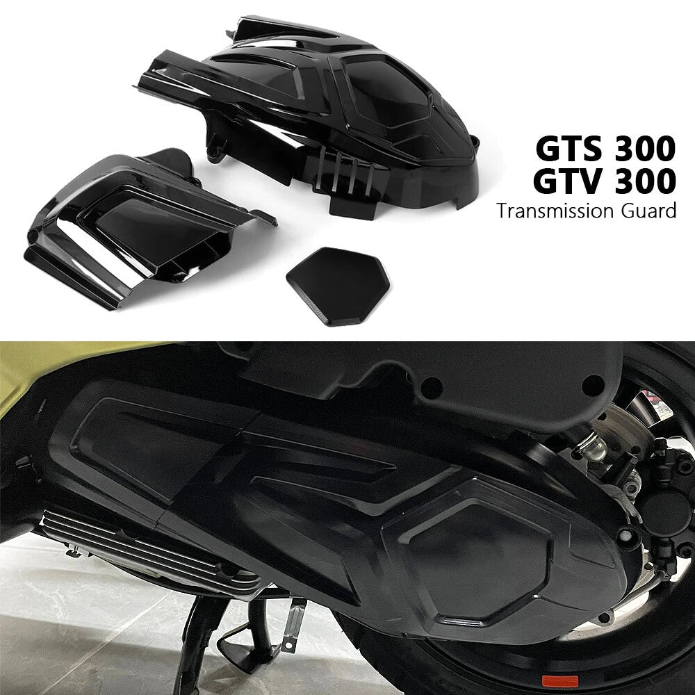 Scooter Black Engine For Vespa GTV300 GTS300 HPE Cover Protector Bolt Guard Set