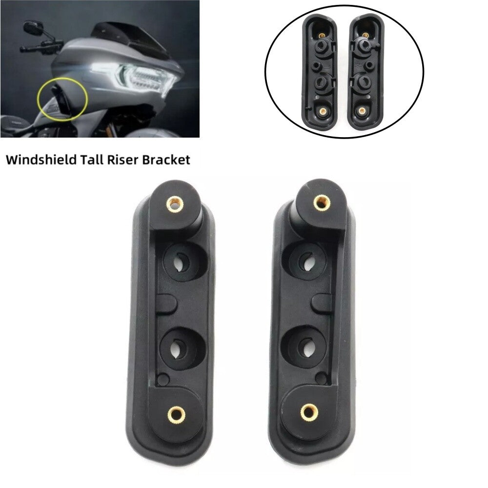 2PCS Windshield Tall Riser Bracket for Harley CVO Street Glide FLHXSE 2023 2024