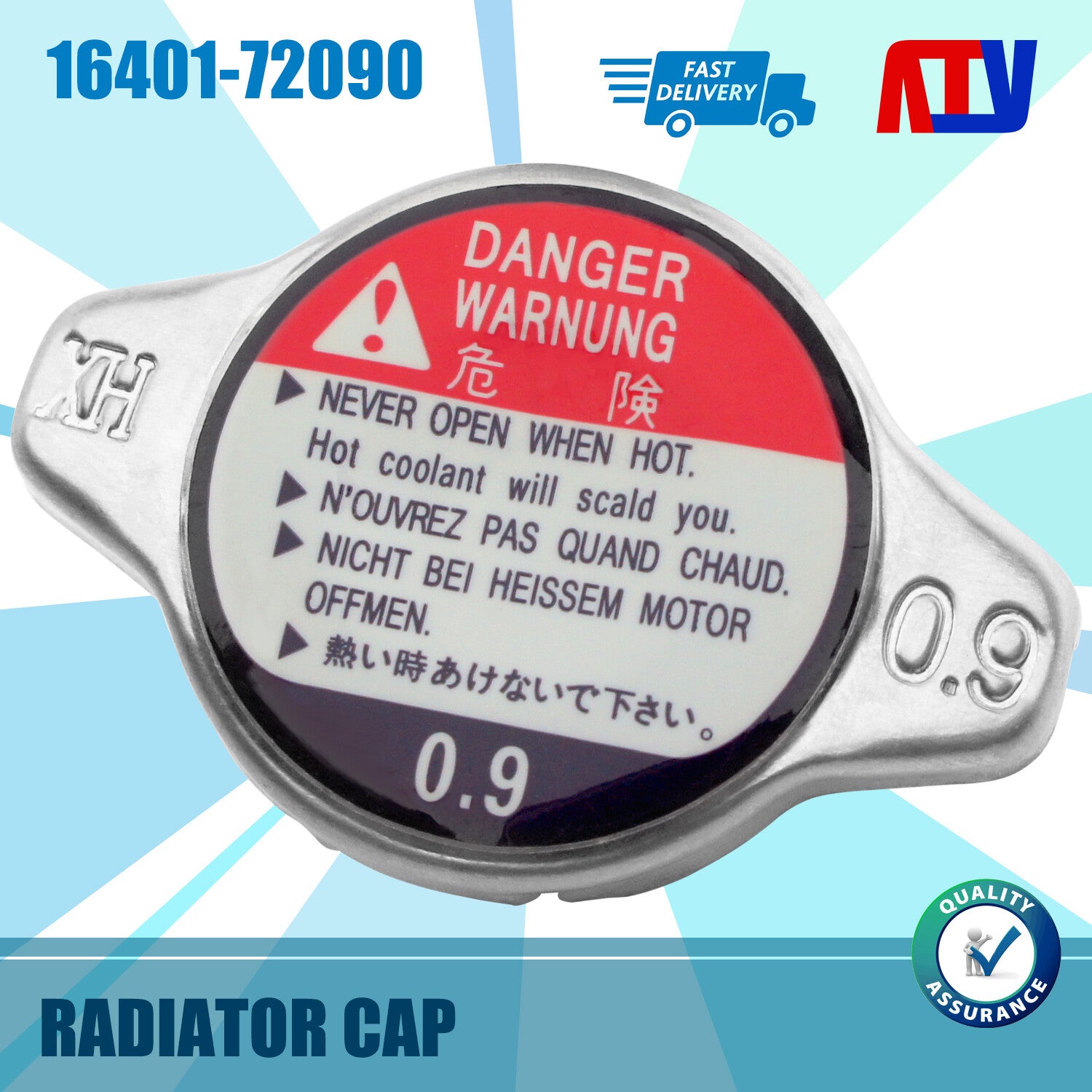 16401-20353 New Radiator Cap Replacement for Toyota 2001-2017 for Camry for Corolla