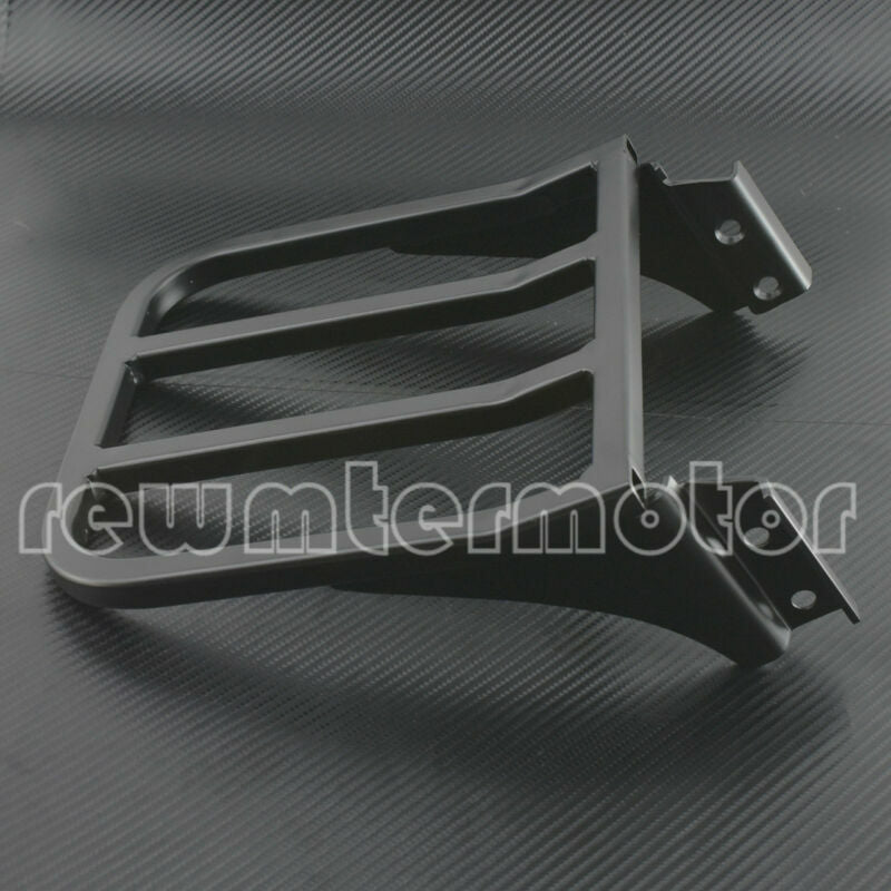 Backrest Sissy Bar Luggage Rack Fit for Harley Sportster XL Dyna Softail Black