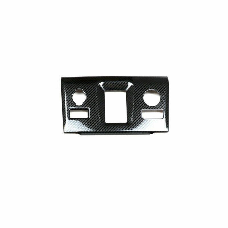 for Jaguar F-PACE 21-22 Carbon Fiber Middle Console Gear Shift Panel Trim