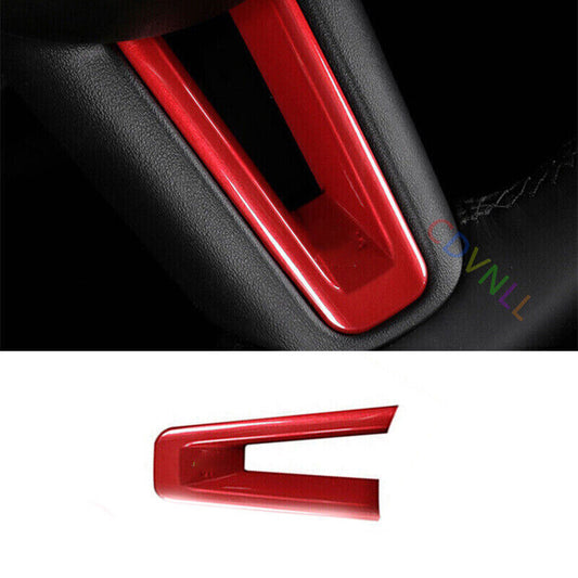 for Mazda CX-30 2020-24 ABS Red Inner Steering Wheel U-Type Panel Trim Cover 1X