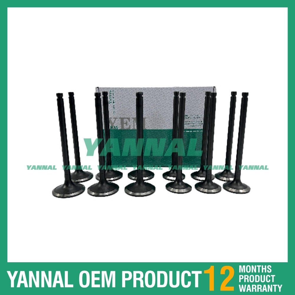 New 6D105 intake and exhaust valve kit for Komatsu PC200-2 excavators