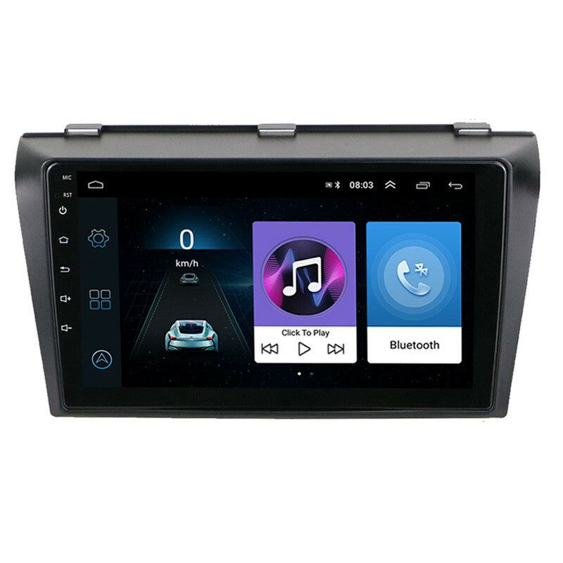 Android GPS Navigation FM Radio Stereo 9 2din Multimedia Video For Mazda3 04-12