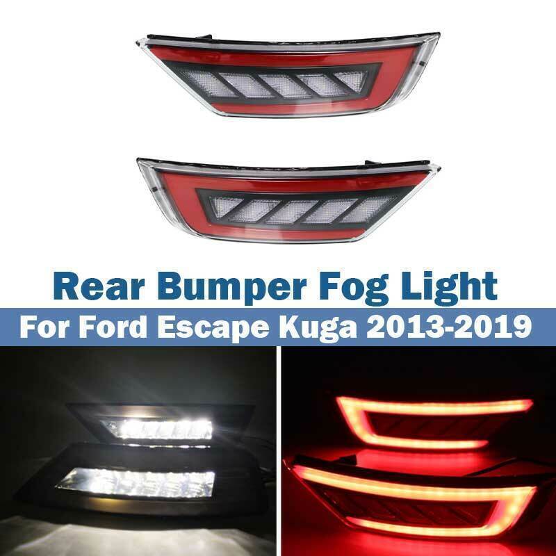 for Ford Escape Kuga 13-19 Left and Right Rear Bumper Fog Light Reversing lights