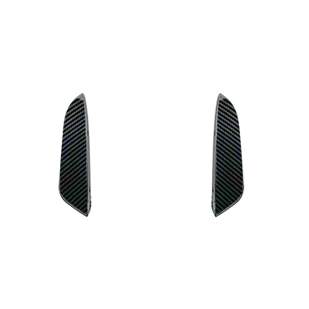 for Benz C-Class W206 Carbon fiber Look Front Bumper Side Lip Splitter Spoiler