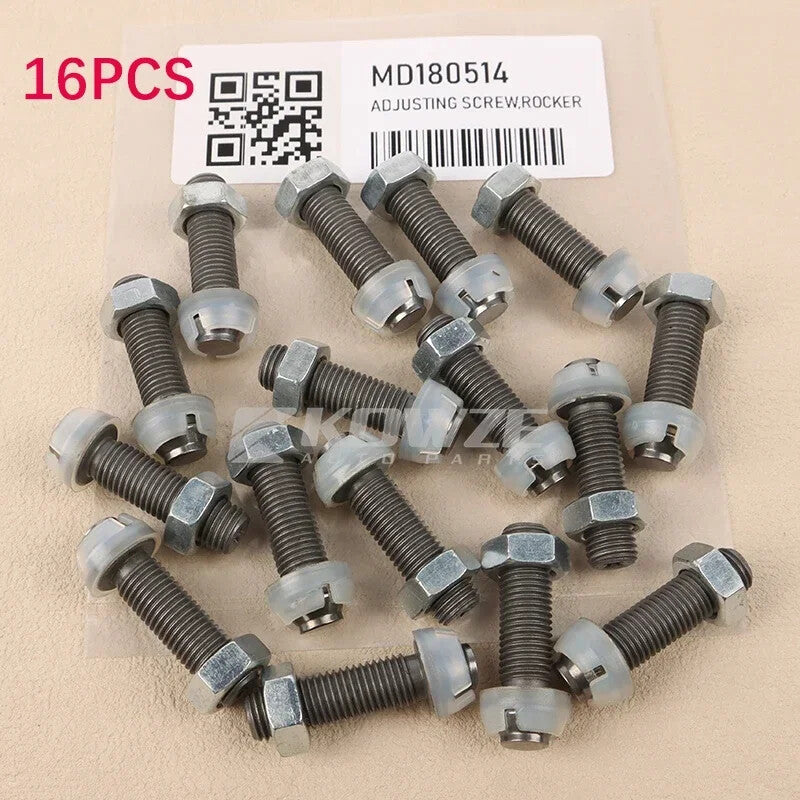 16PCS Rocker Arm Adjusting Screw for Mitsubishi Pajero L200 Triton 4D56 2.5D