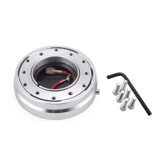 Universal Car 6 Hole Steering Wheel Quick Release Hub Adapter Snap Off Boss Kit