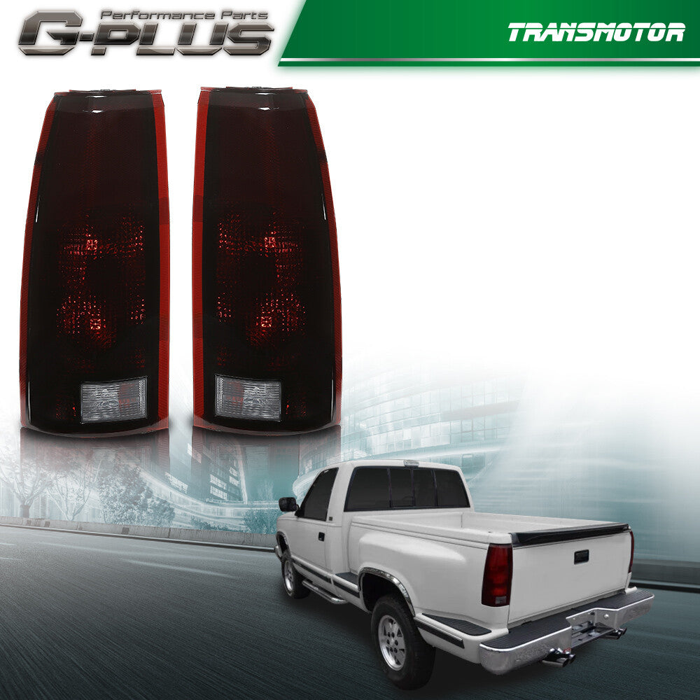 Smoke taillights suitable for 1988-1999 for Chevrolet /JMSI Silverado Tahoe for Sierra with bulbs.
