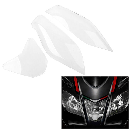 For RSV4 2011-2014 Headlight Guard Shield Screen Lens Cover Transparent