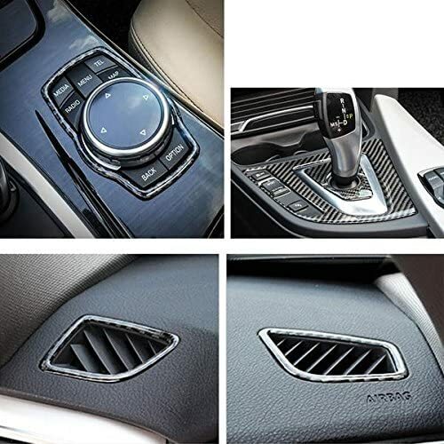 Carbon fiber interior trim protective cover stickers suitable for BMW 3 Series, F30, F32, F34, F31