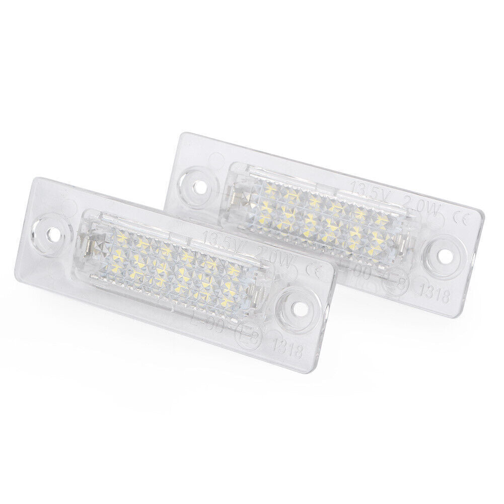 LED License Plate Light Lamps for VW for Golf 5 Plus 2005-09 Caddy III 2004-10 Pair