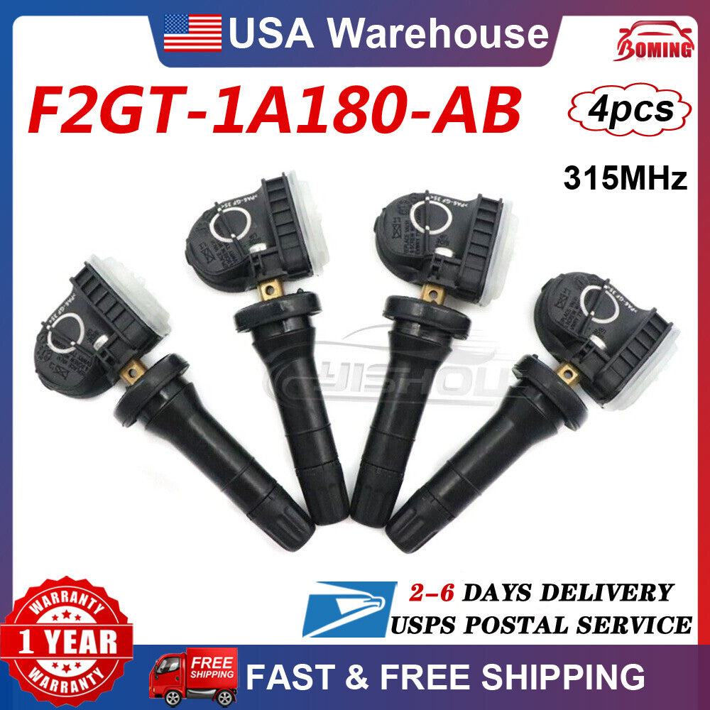 4x F2GZ-1A189-A TPMS Tire Pressure Sensors for Ford Motorcraft F-150 Explorer US