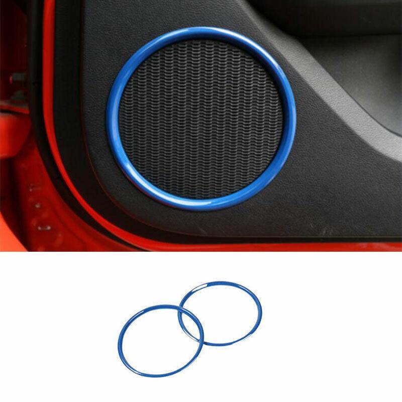 Fit for Ford for Mustang 2015-2022 Paint Blue Inner Door Horn Frame Cover Trim 2PCS