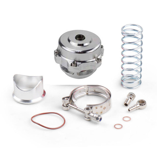 50 mm blow valve CNC BOV with V-band flange adapter, clamping spring, O-ring 35PSI