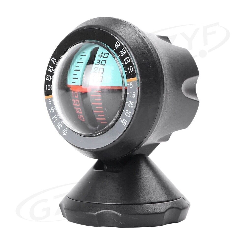1x Car Offroad Inclinometer Gauge Angle Protractor Slope meter Level Tilt Gauge