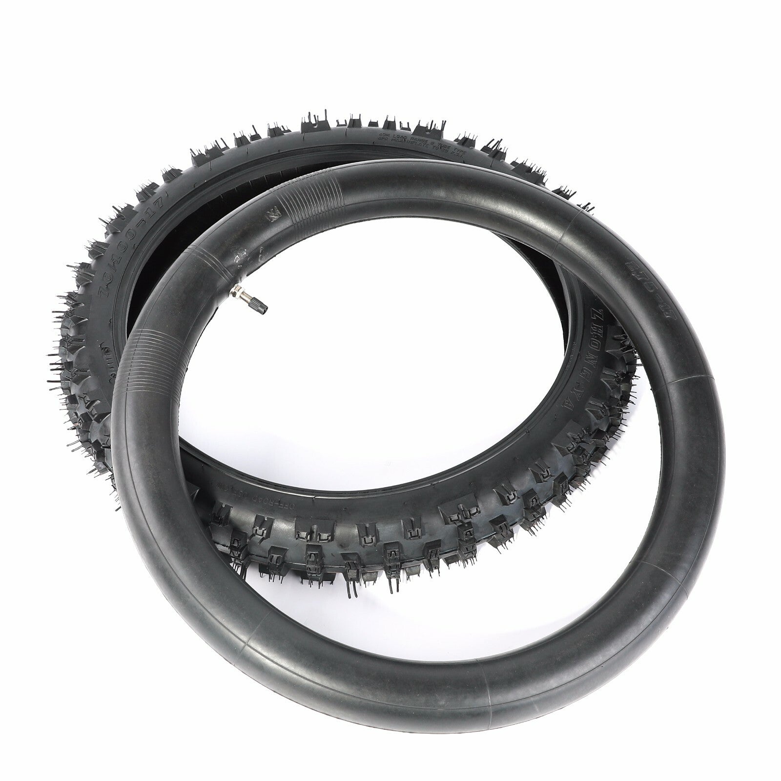 Front 70/100-17 and rear 90/100-14 tire tube groove bicycles suitable for Honda CT70 CR80 CRF110