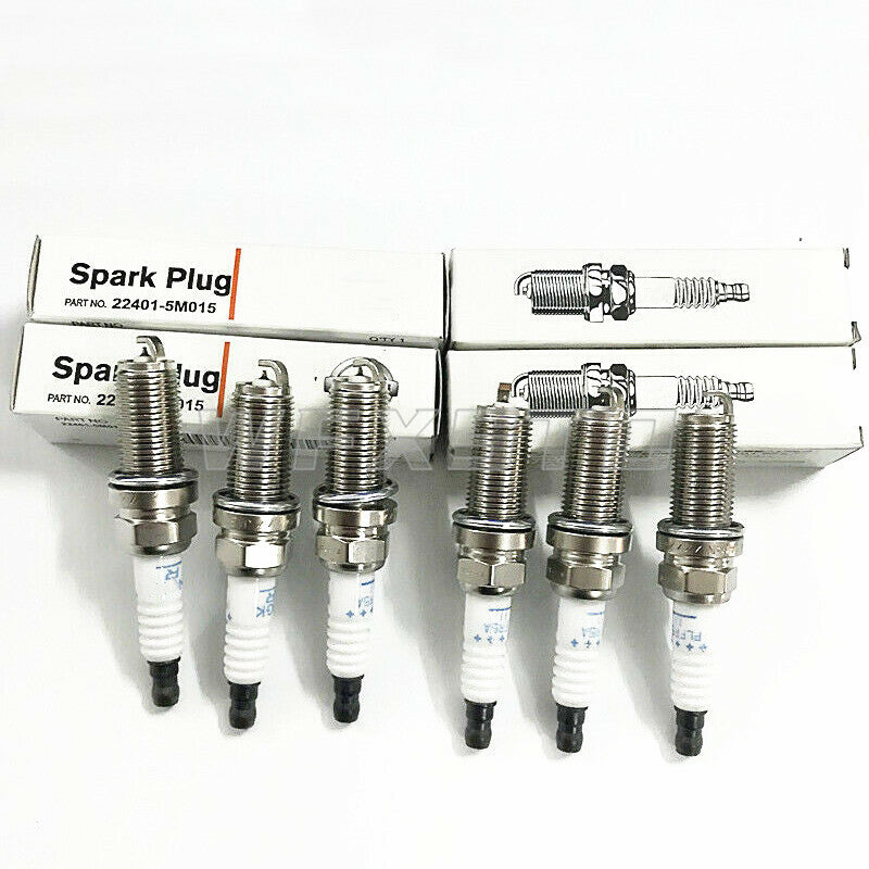 Six 22401-5M015 Platinum Spark Plugs for Equatorial Frontier Quest Maxima PLFR5A11