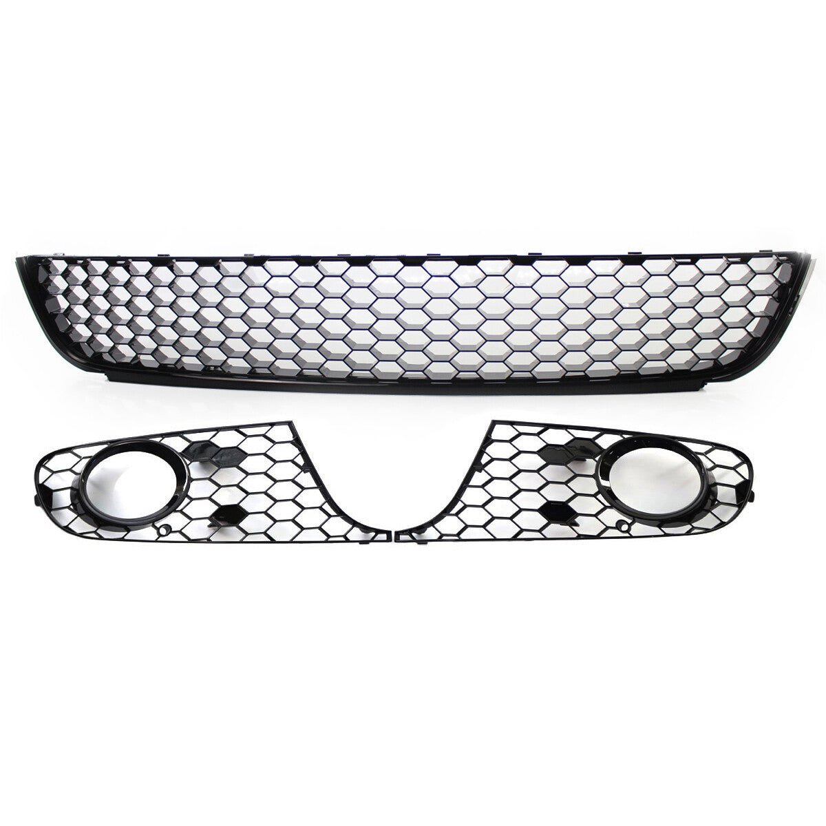 Suitable for Volkswagen for Golf MK6 09-13 Honeycomb Front Center Lower Bumper Grille Fog Light Grille