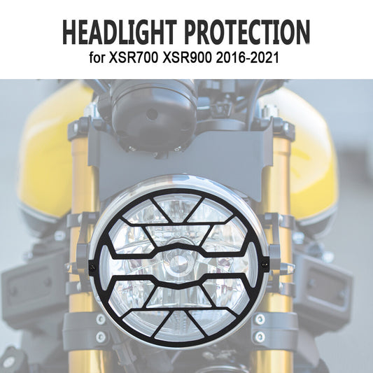 for Yamaha XSR700 XSR900 Front Headlight Protection Grille Metal Protection Mesh