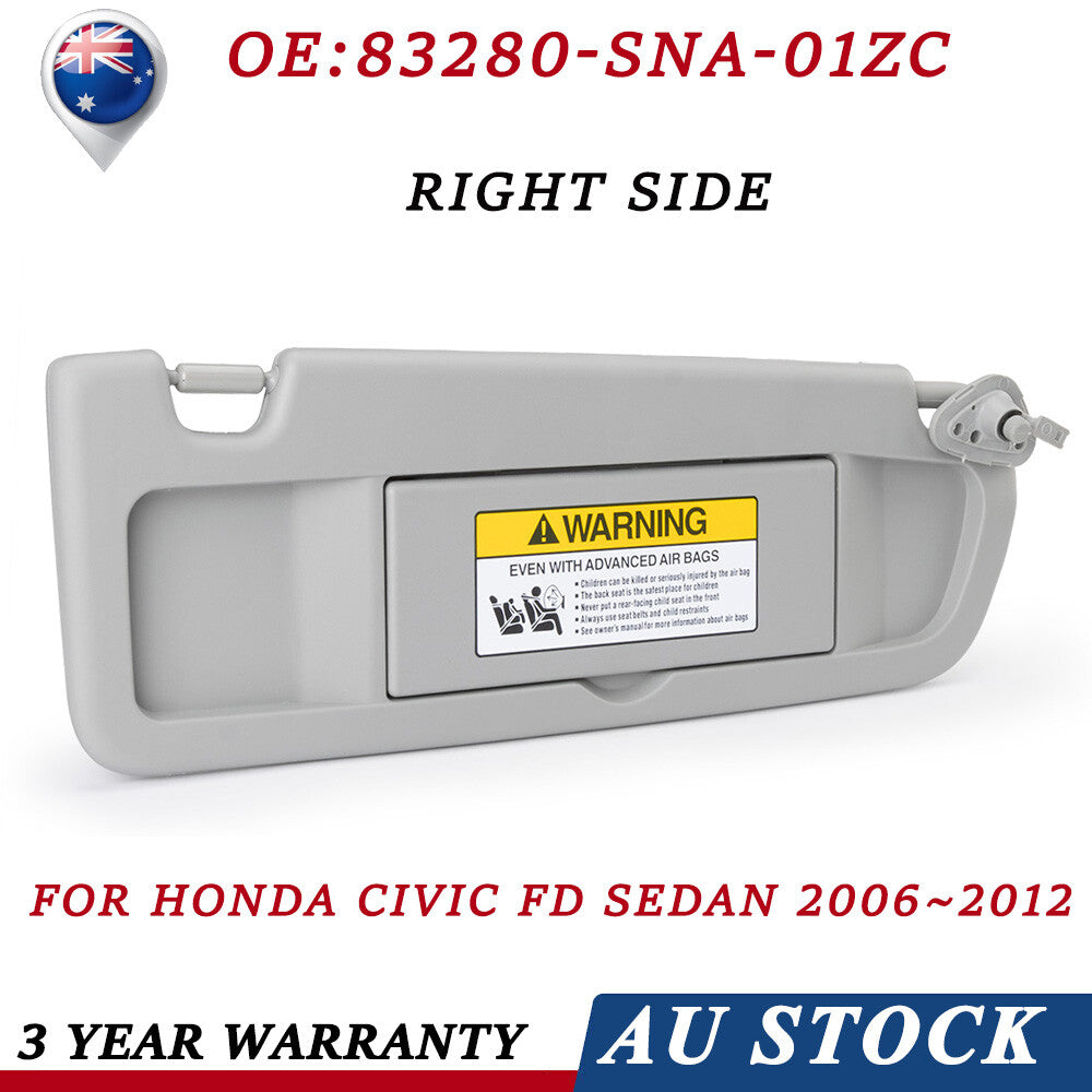 Front Right Side Sun Visor 83230-SNA-A01ZC For 2006-2012 for Honda for Civic FD Sedan AU