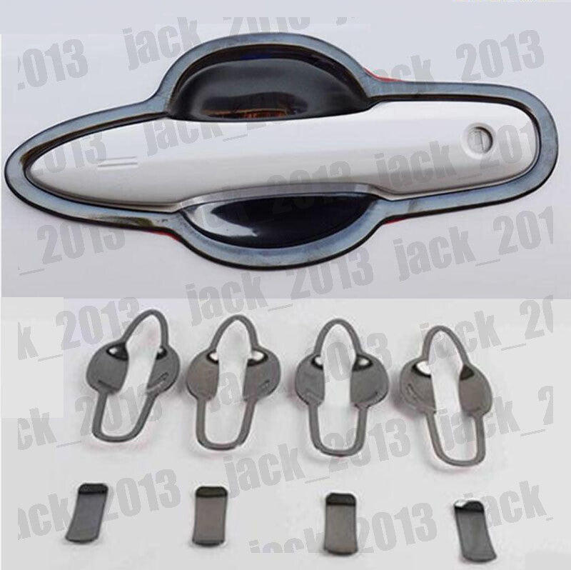 for Toyota for Corolla 2019-2023 Black Steel Exterior Side Door Bowl Frame Trim 8pcs