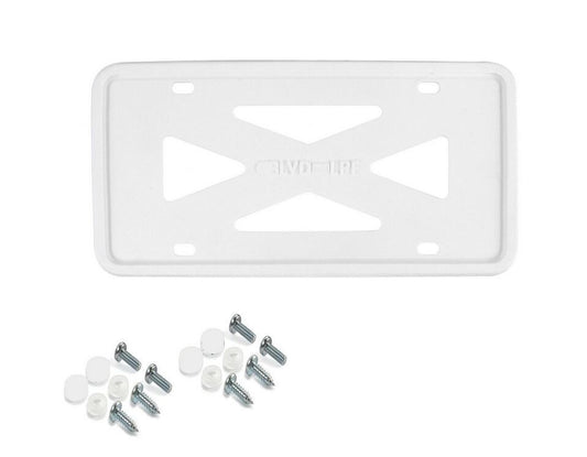 1 piece of white silicone car license plate frame cover for trunk suitable for Buick
