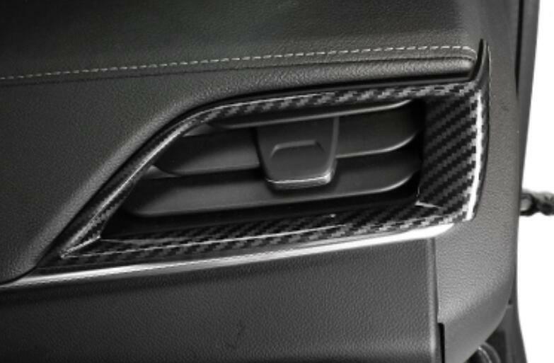 for Cadillac CT4 2020-24 Carbon Fiber Console LR AC Air Outlet Vent Cover Trim