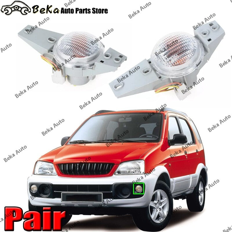 One pair of front turn signal lights/corner lights for Toyota Terios J100 1999-2005.