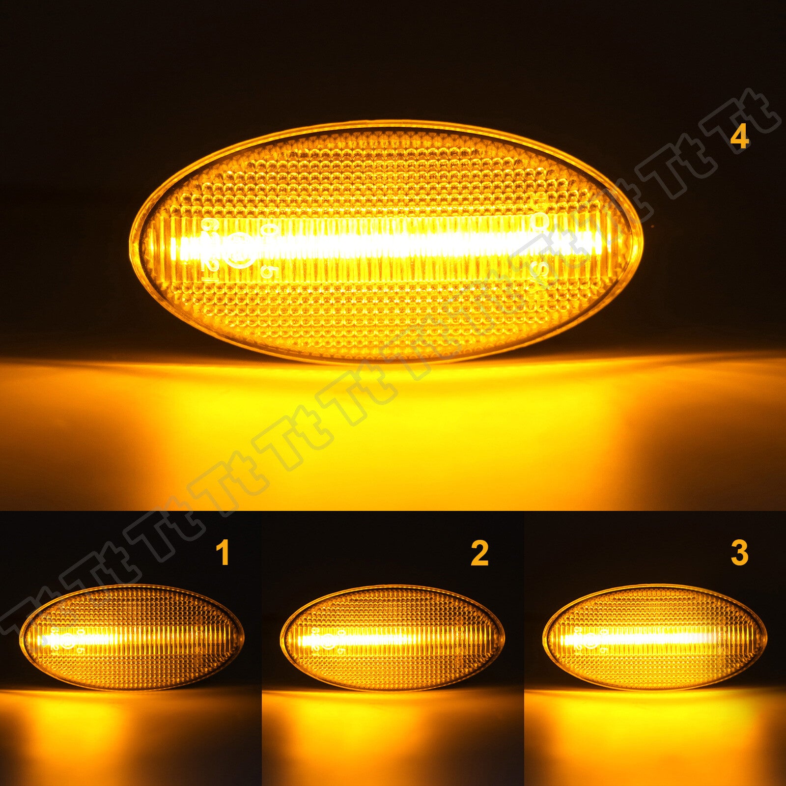 Two sequential side marker lights are applicable to 08-13 for Subaru Forester Impreza WRX STI
