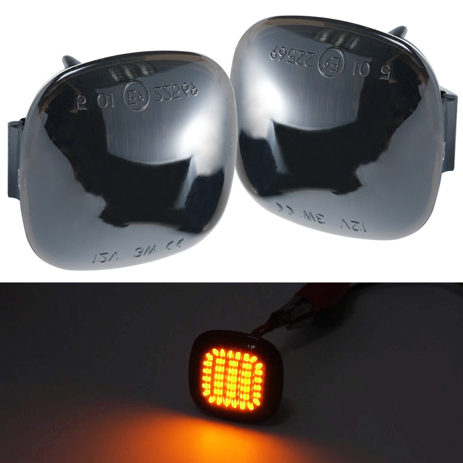 Dynamic Flowing Side Marker Indicator Lamp Parts for Audi for A4 S4 B5 1996-2000 DOT