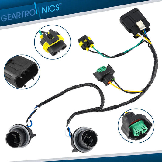 Head Light Wiring Harness Socket Right or Left for Chevrolet Silverado 25962806