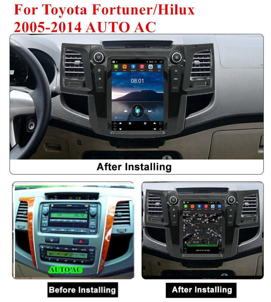 For 05-14 for Toyota Fortuner Hilux Auto AC 9.7 Car Stereo Radio GPS WiFi 2+32G RDS