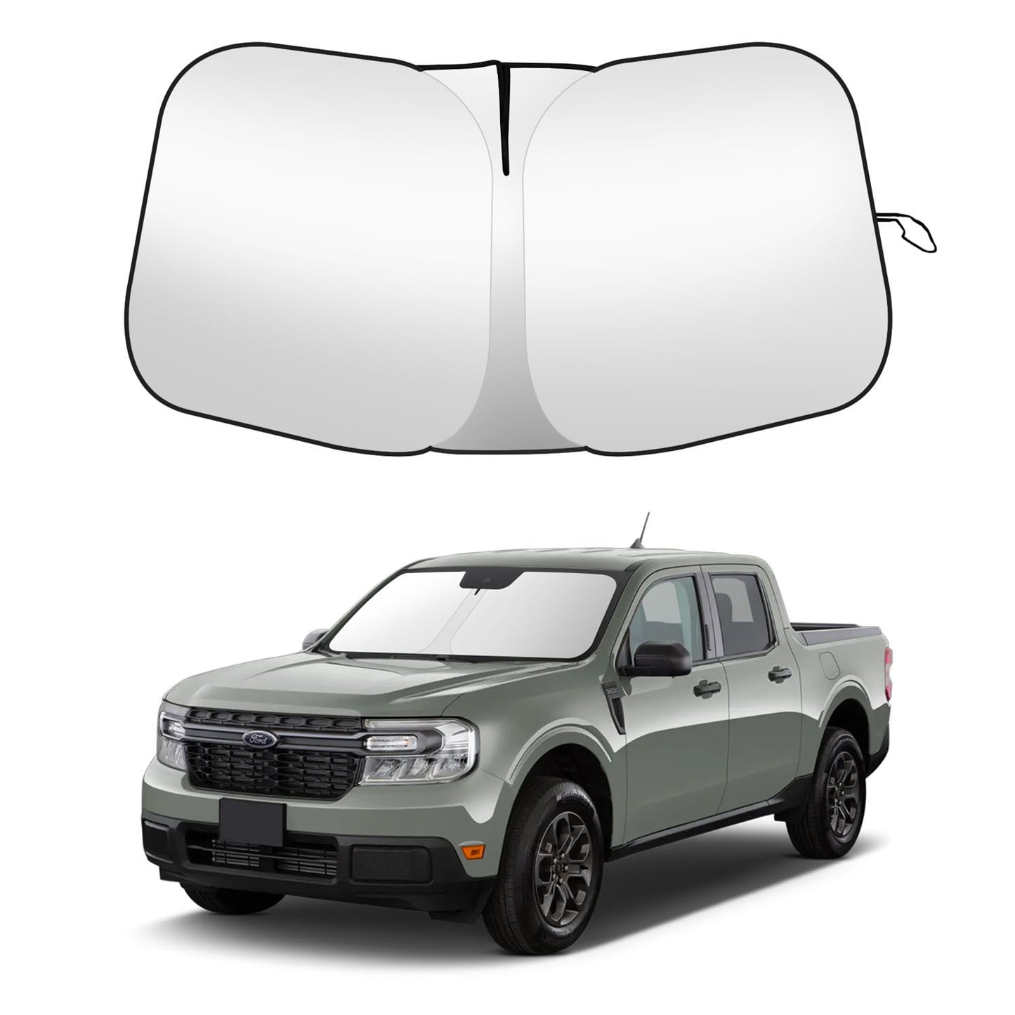 Custom for Ford Maverick 2022-2025 Windshield Sun Shade Cover Heat Block Visor