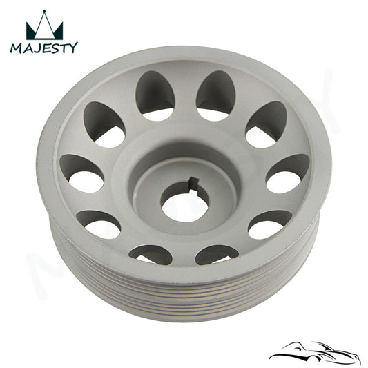 Light Weight Crankshaft Crank Pulley for Subaru Impreza WRX STI Legacy Gray