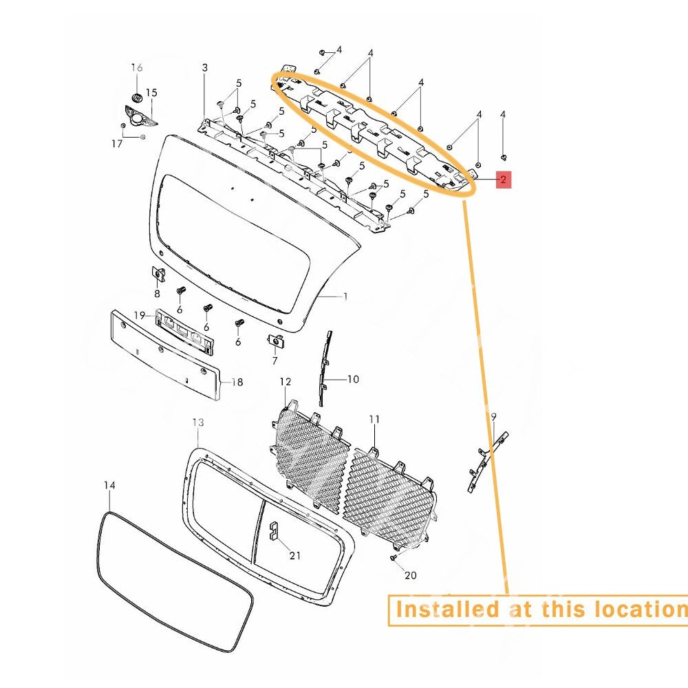 Equipment Manufacturer ( ): 3W3807181D- (This refers to a bracket for the grille frame of a for Bentley GT.)