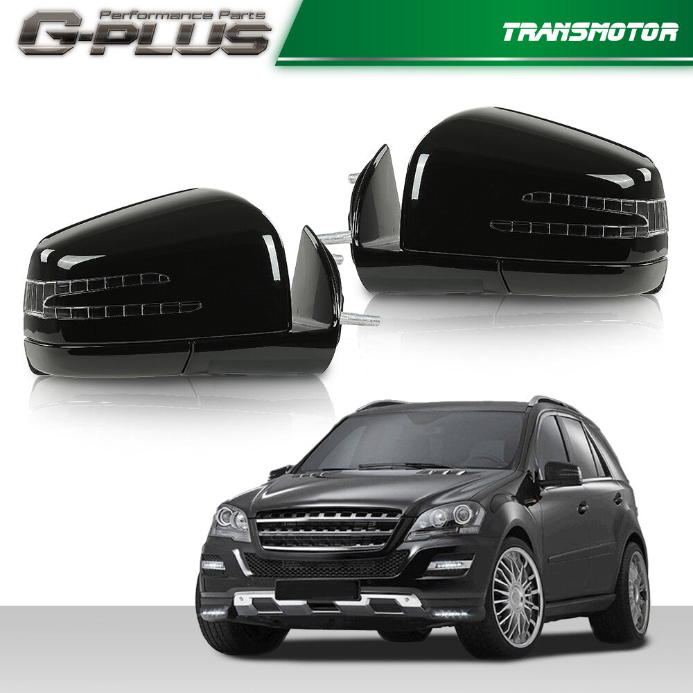 Black rearview mirror assembly suitable for 05-11 for Mercedes-Benz W164 X164 ML GL