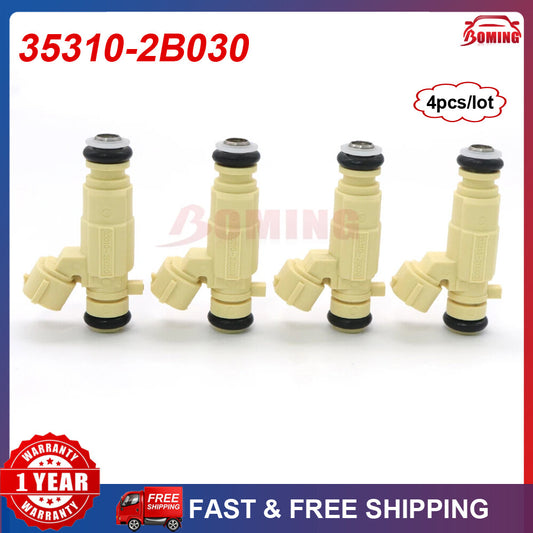 4x 35310-2B030 New Fuel Injector Nozzle for Hyundai for KIA 353102B030 35310 2B030