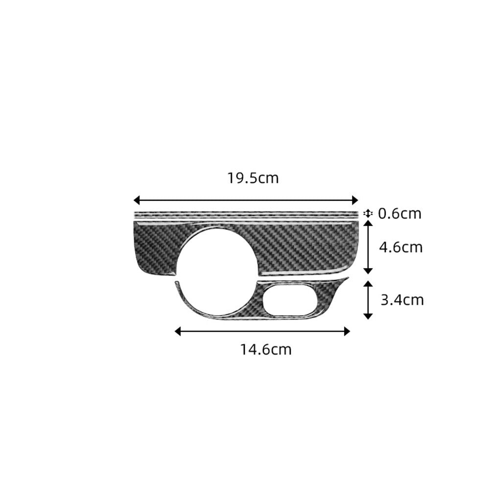 Carbon fiber headlight console trim for Volkswagen for Jetta sedan 2011-2014
