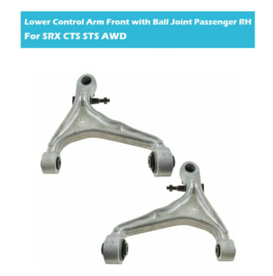Front Lower Left and Right Control Arm Fit for Cadillac SRX 05-09 Ball JointBushing