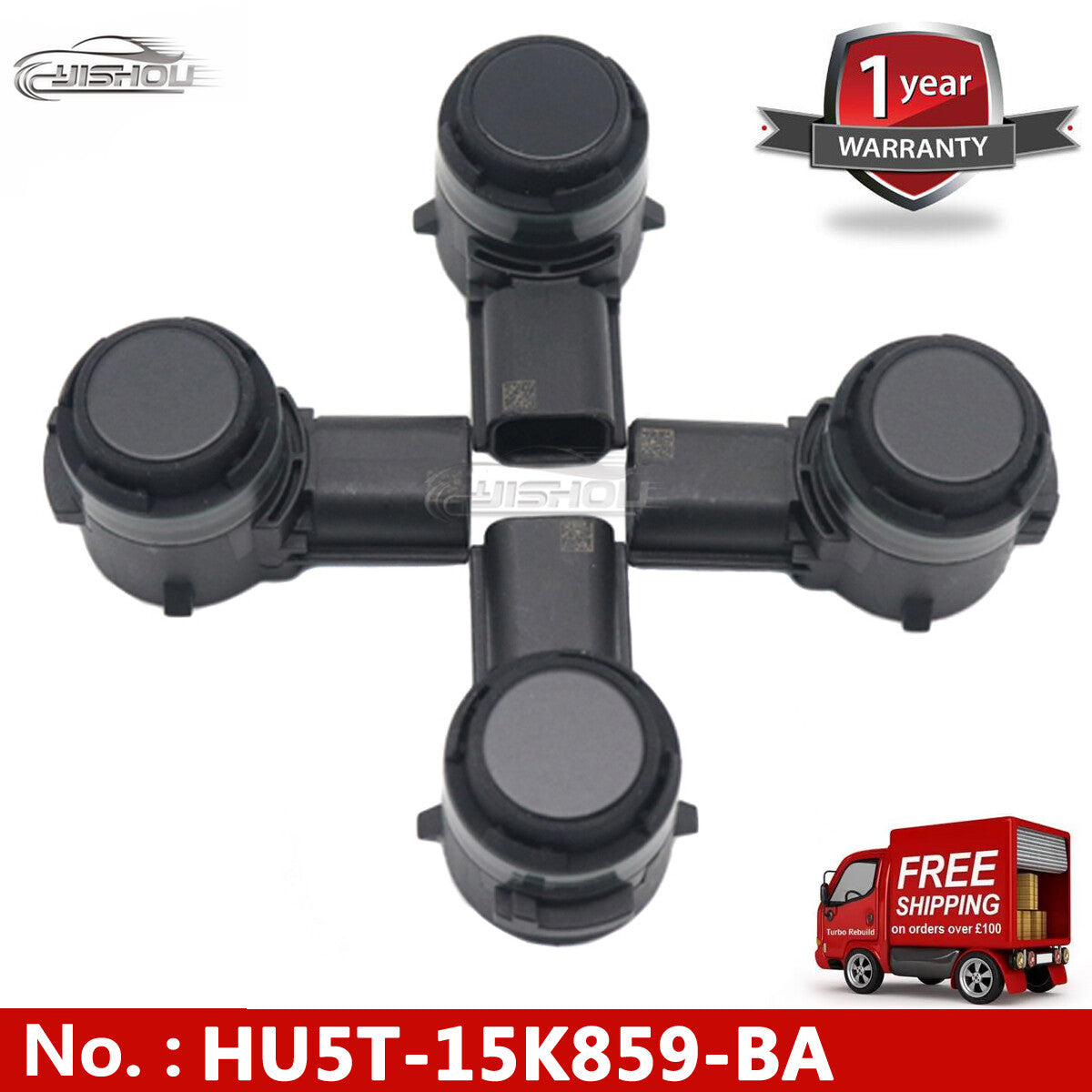 4-pack PDC reverse parking sensors for Ford Edge for Lincoln 2019-21 HU5T-15K859-BA