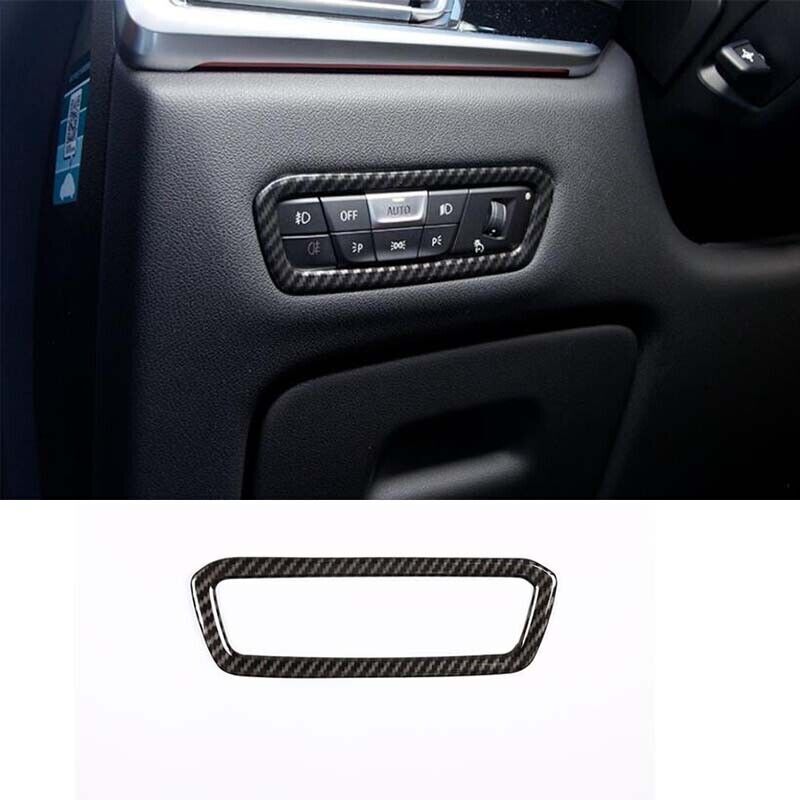 for BMW 4-Series 2021-2023 Headlight Switch ABS Carbon Fibre Control Frame Trim