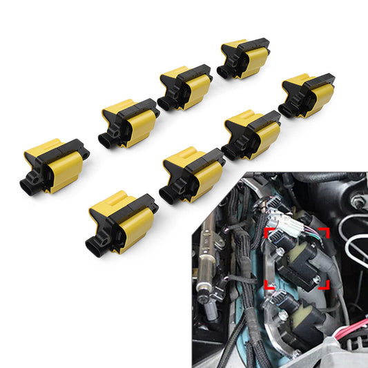 8PCS Square Ignition Coil Pack UF271 for Chevrolet Silverado for GMC for Sierra 1500