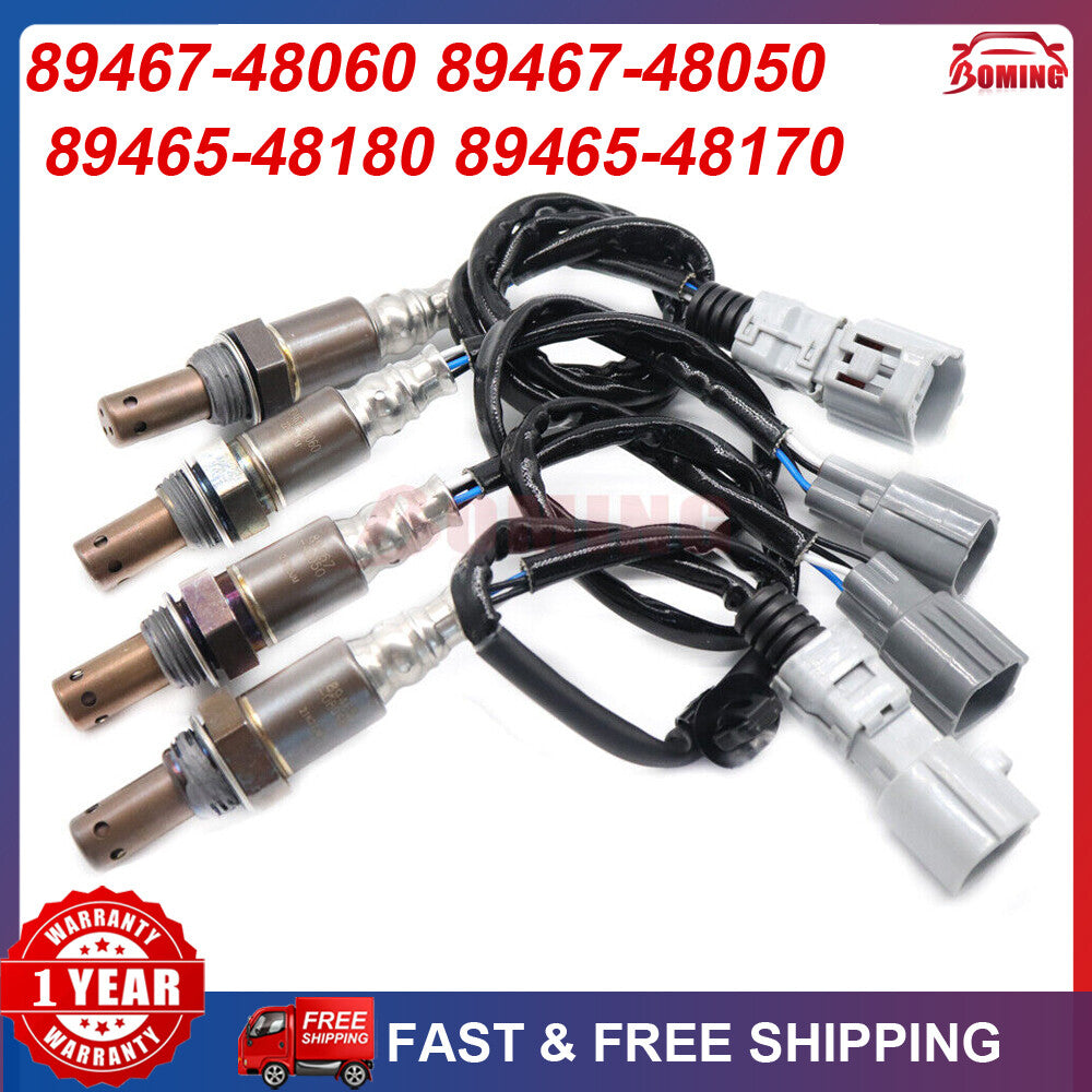 4pcs Oxygen Sensor Upper+Lower for VW Touareg 7P5 7P6 4.2 V8 FSI CGNA 2011-2018