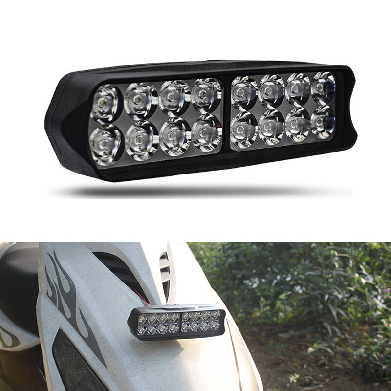 16 LED 1800LM Motorcycle Exterior Bulb Rearview Mirror Mount Light ¡Á1