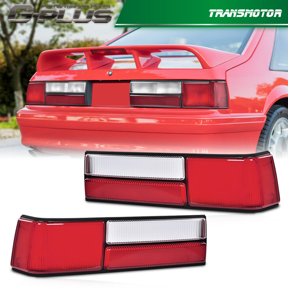 Suitable for Ford for Mustang 87-93 models, left and right dual-set taillight and lens system.
