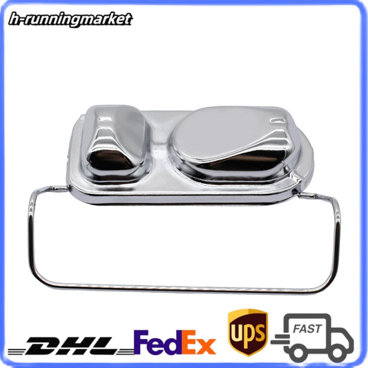 1PC CHROME STYLE MASTER CYLINDER With Single Bail Cover Cap for FORD 197 3-1983